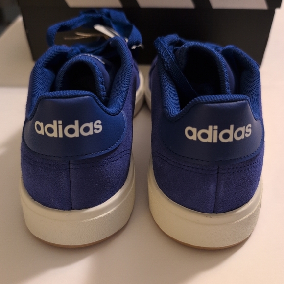 Size 9 - Adidas Grand Court Base 00s Blue And White Mens Sneakers IH1039 - Picture 2 of 6